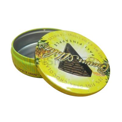 China Recycled Materials Custom Printed Small Colorful Metal Tin Container In Sale Tin Box For Candle Packaging Promotion Food Packaging for sale