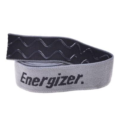 China Custom Logo Printed Elastic Strap Silicone Band Elastic Silicone Backed Non-Slip Gripper For Sports for sale