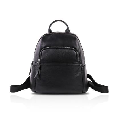 China Real waterproof unisex luxury leather backpack with lychee pattern for sale