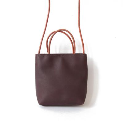 China Water Proof Tan Genuine Leather Crossbody Tote Bag for sale