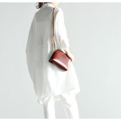 China Other Vegetable Tanned Leather Handbag Shoulder Bags Fashionable Women Shoulder Bags for sale