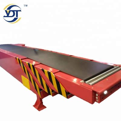 China Fire Resistant Competitive Price Automatic Unloading Telescopic Belt Conveyor For Parcel Express for sale