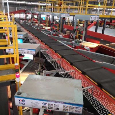 China Automated Fire Resistant Cross Belt Sortation System for sale