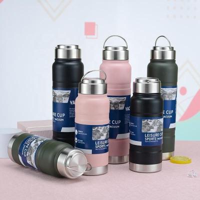 China LUCKYS PORTABLE Insulated Double Wall Vacuum 304 Stainless Steel Water Bottle With Custom Logo for sale