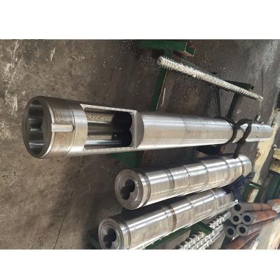 China Bimetallic Parallel Parallel Twin Molding Machinery Screw Barrel For PP PE PVC Granules CaCO3 Granulating Calcium for sale