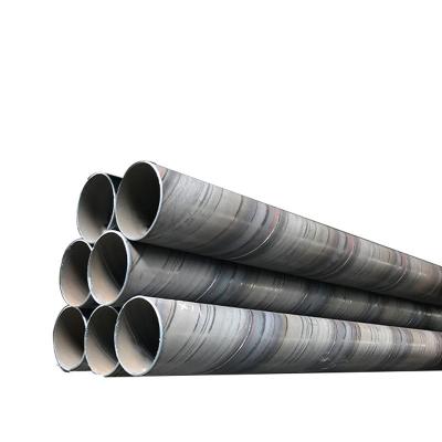 China Q195/Q235/Q345/S235JR/S275JR/S355JR A53 Spiral Welded Black Mild Carbon Steel Tube Round Welded Pipe for sale