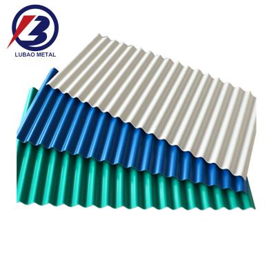 China Colored Aluzinc Roofing Sheet Per Sheet Width 665-1100mm PPGI Corrugated Galvanized Steel Sheet Galvalume Sheet Metal for sale