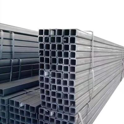 China Q195 Q235 Hot dip galvanized square tube Square Hollow Section Steel Tube for Fluid Pipe Skin Pass for sale