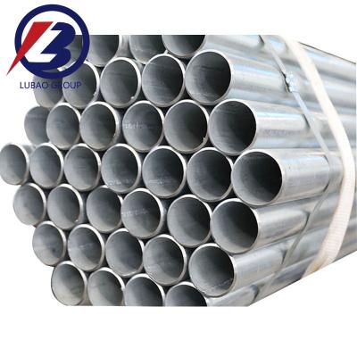 China Pre-galvanized Q235 Q195 St37 MS Welded Steel Pipe Hot Dipped Galvanized Hollow Square Round Pipe for Structural Building for sale