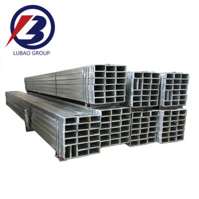 China ERW Technique GI Square Steel Tube 100*50*1.7mm for Ordinary Square Hollow Steel Pipe with SASO Certificate and Square Pipe for sale