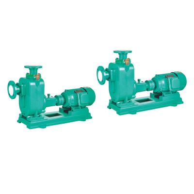 China Low Noise High Temperature Circulating ZW Type Self Priming Solid Waste Water Centrifugal Pump for sale