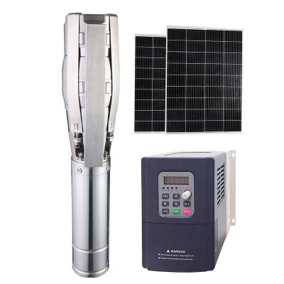 China Agriculture irrigation High Range Submersible Irrigation Pump Solar Set 6 Inch 1hp 10hp Solar Water Pump for sale