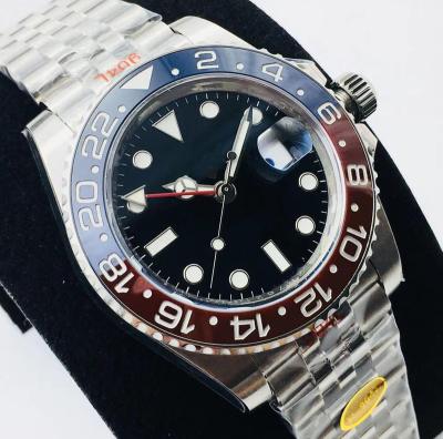 China GMT automatic date 904L noob watch V10 II 3186 or 3285 movement watch dual time function for sale