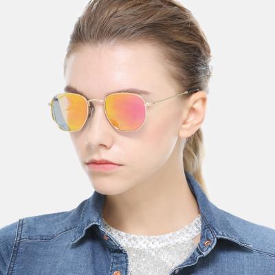 China Fashion Sunglasses 2021 Hot Sale Metal Round Frame Vintage Wholesale Sun Glasses Shades Polarized Retro Classic Luxury Sunglasses for sale