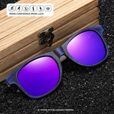 China 2021Vintage Fashion Sunglasses Square Classic Logo Custom Driving Cycling Mirror Polarized Wooden Custom Sunglasses Men for sale