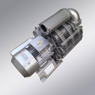 China Die Cast Aluminum Alloy 3RB 550-2 Two Stage High Pressure Vacuum Turbine For Thermoforming for sale