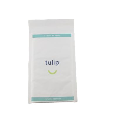 China Custom Paper Bubble Envelope Cream Padded Shock Resistance Mail Packs Mailer Bags for sale