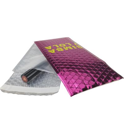 China Waterproof Custom Metallic Transparent Bubble Mailers Protective Bubble Bags for sale