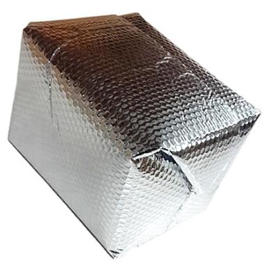 China Metallic Bubble Cold-Chain Boxes Food Cooler 3D Box Liners for sale