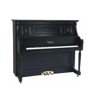 China Mechanical luxurious matte black upright piano 88 keyboard baby piano for sale