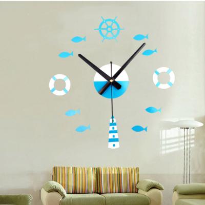 China Antique Style DIY Design High Grade 3d Inexpensive Modern Large Wall Clock for sale