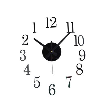 China Large 47inch DIY Antique Modern Fashion Style Clock Wall Mounted For Living Room Acrylic Sticker Clocks for sale