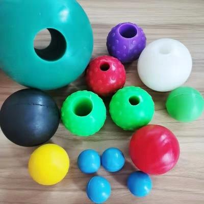 China Factory direct sales with hole silicone ball vibration screen elastic silicone ball per hole silicone ball half hole silicon customer size for sale