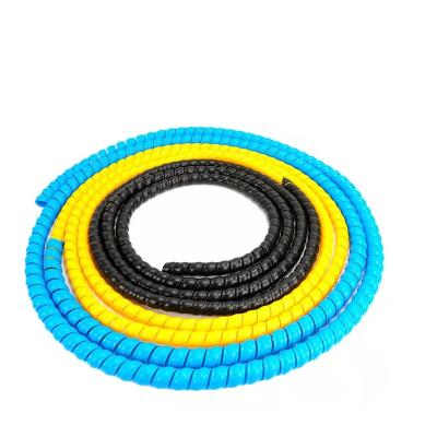 China Plastic Coiling Box 8mm-120mm Color And Length Flame Retardant And Wear Resistant High Pressure Rubber Hose Tube Spiral Protective Sleeve for sale