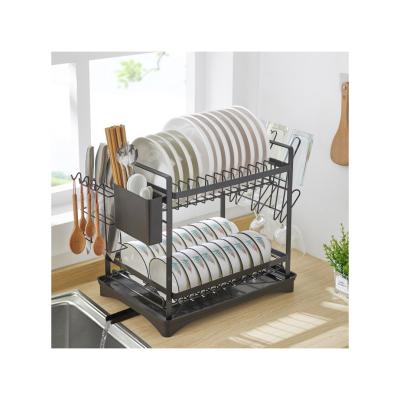 China Large Capacity Durable Stainless Steel Dish Drainer Rack Rustproof Dish Drying Rack And Dish Rack For Buffet for sale