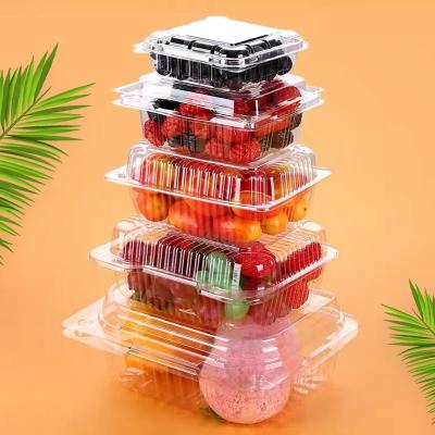 China Best Price Wholesale Disposable OEM Factory Producing Customized Fruit PET PP PVC Boxes Plastic Fruit Box for sale