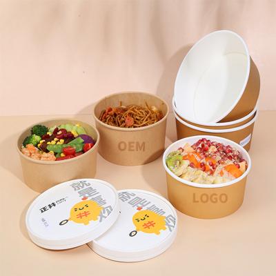 China Disposable Kraft Paper Take Out Container Paper Food Boxes Disposable Box Packaging For Food for sale