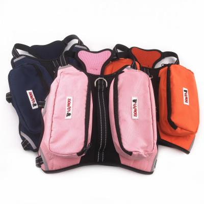 China Custom Made High Quality Padded Large Dog Comfortable Pet Vest Backpack Reflective Breathable Harness For Pets Dogs for sale