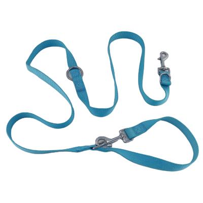 China Popular Custom Multifunctional Soft Padded Two Hooks Quick Release Pet Leash For Double Dog for sale