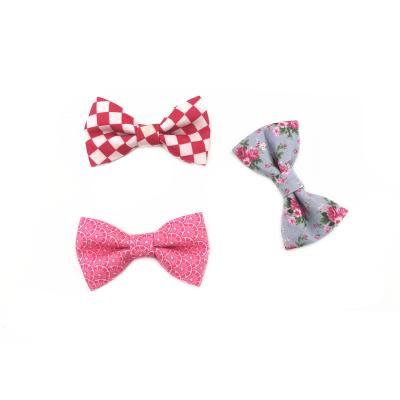 China High Quality Padded Pet Bowtie Necktie Dog Bowtie With Flower Hot Sale Pet Puppy Products Pet Bowknot for sale