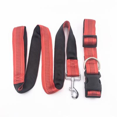 China New Design Personalized Double Strap Dog Leash and Collar Set Custom Made For High Quality China Made for sale