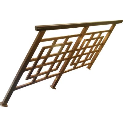 China Modern Wrought Iron Stair Handrail Indoor Railing Balusters U Channel for sale