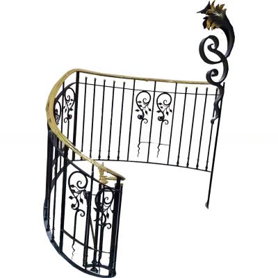 China Wrought Iron Indoor Banister Railing Stainless Steel Handrails For Outdoor Steps for sale