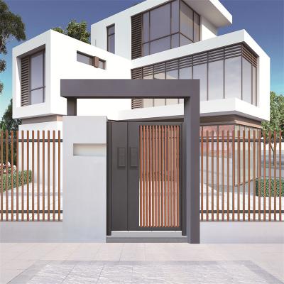 China Laser Cut Aluminium Driveway Gates Slatted Panel Customized for sale