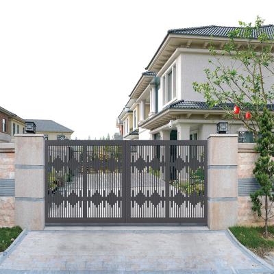 China Modern Swing Ironwork Aluminium Fence Gate Powder Coated for sale