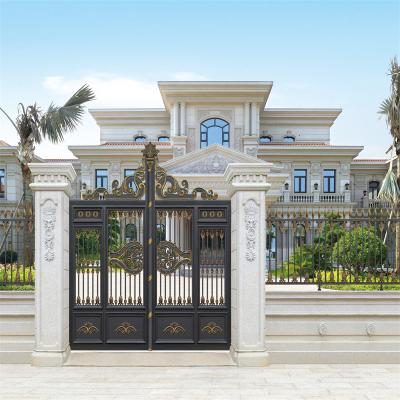 China Compound Wall 6063 Aluminium Garden Gate Driveway Custom Laser Cut for sale