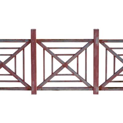 China Gothic Metal Wrought Iron Indoor Handrail Fence Balustrade For Steps for sale