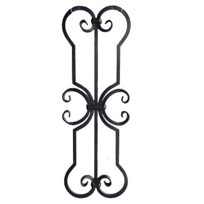 China Solid Wrought Iron Metal Railing Parts Balusters Universal Elements for sale