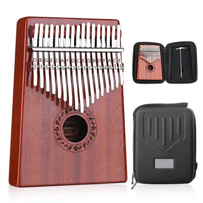 China Kalimba 17 Keys Thumb Piano Built In EVA High Performance Protective Box Tuning Hammer K01B17 for sale