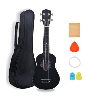 China 2021 New 21 Inch Hawaiian Guitar Mahogany Soprano Basswood Wooden Ukulele for sale