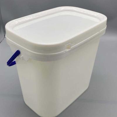 China New Design 10L Food Grade Plastic Bucket Square PP Material Bucket For Food Packaging for sale