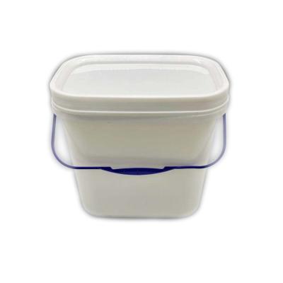 China 10 Liter Food Grade High Quality Square PP Plastic Bucket Cheap Plastic Pail For Lubricants And Powder for sale