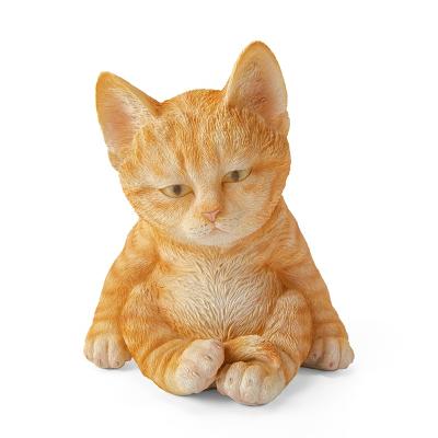 China China Customized By Manufacturer Cats On The Ground Sleeping Resin Handwork Cat Decoration Resin for sale