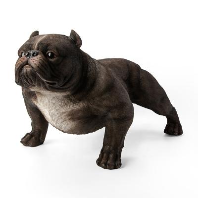 China China Polyresin Handicraft Household Garden Yard Decoration Dog Statue Large for sale