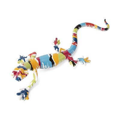 China China creative gecko resin animal crafts shine colorful graffiti personality fashion home living room ornaments for sale