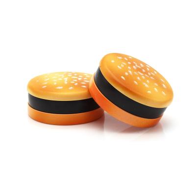 China Popular Creative Design Hamburger 3 Parts 55mm Metal Tobacco Spice Grinder Smoking Herb Grinder Zinc Alloy Grinders for sale